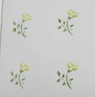 Detail of floral decoration from endpapers.