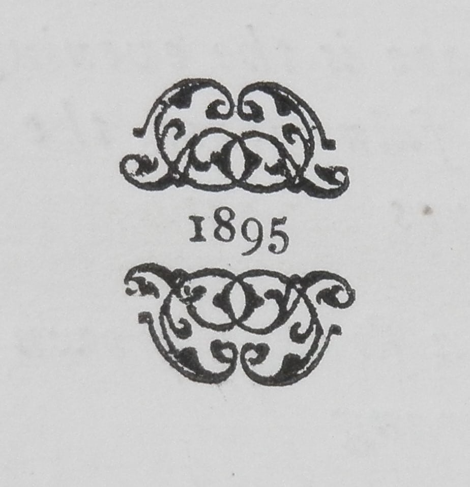 Printer's ornament with date '1895'.