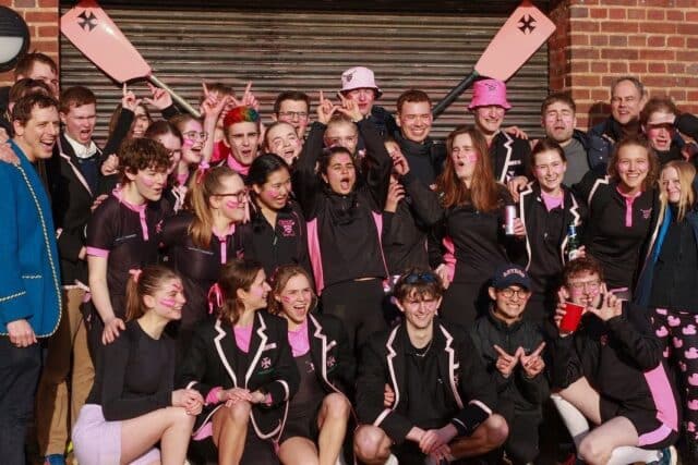 Worcester College Boat Club celebrating success