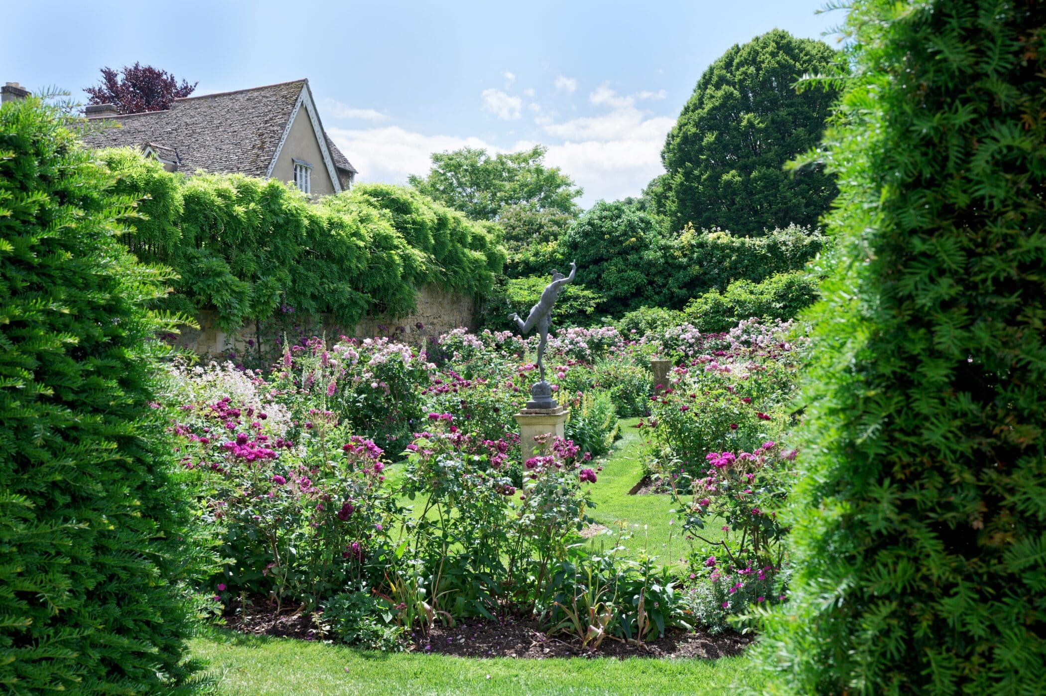 Statue of Mercury in the Rose Garden