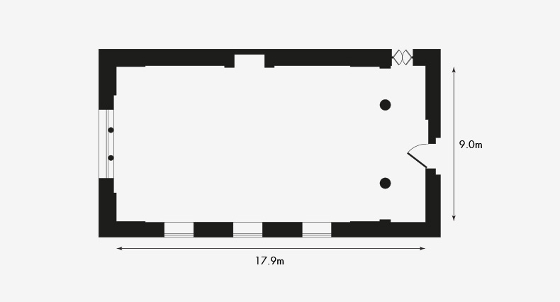 Floorplan of dining hall