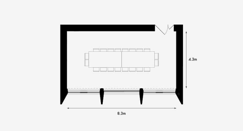 Sultan Nazrin Shah Centre seminar room floorplan