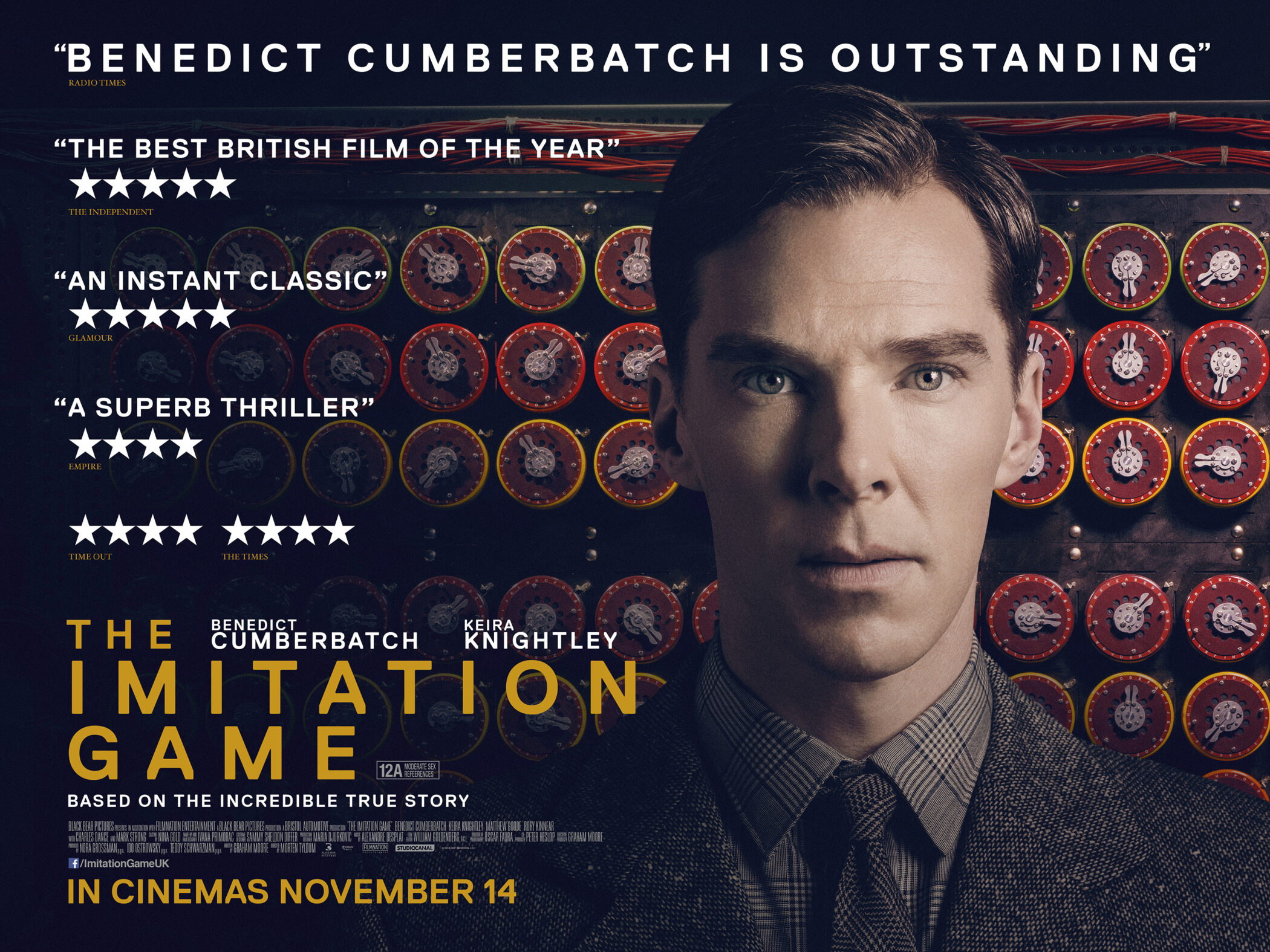 Theatrical poster for The Imitation Game