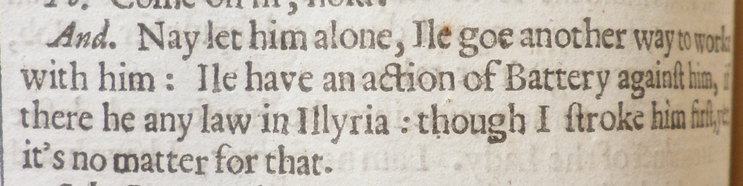 Detail of text from second folio.