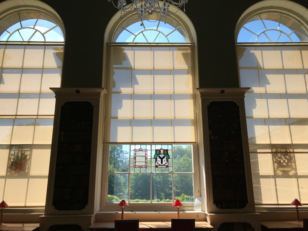 Three round-headed windows designed by Hawksmoor.