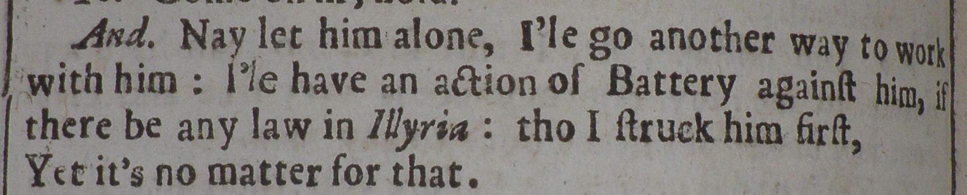 Detail of text from fourth folio showing typographical changes.