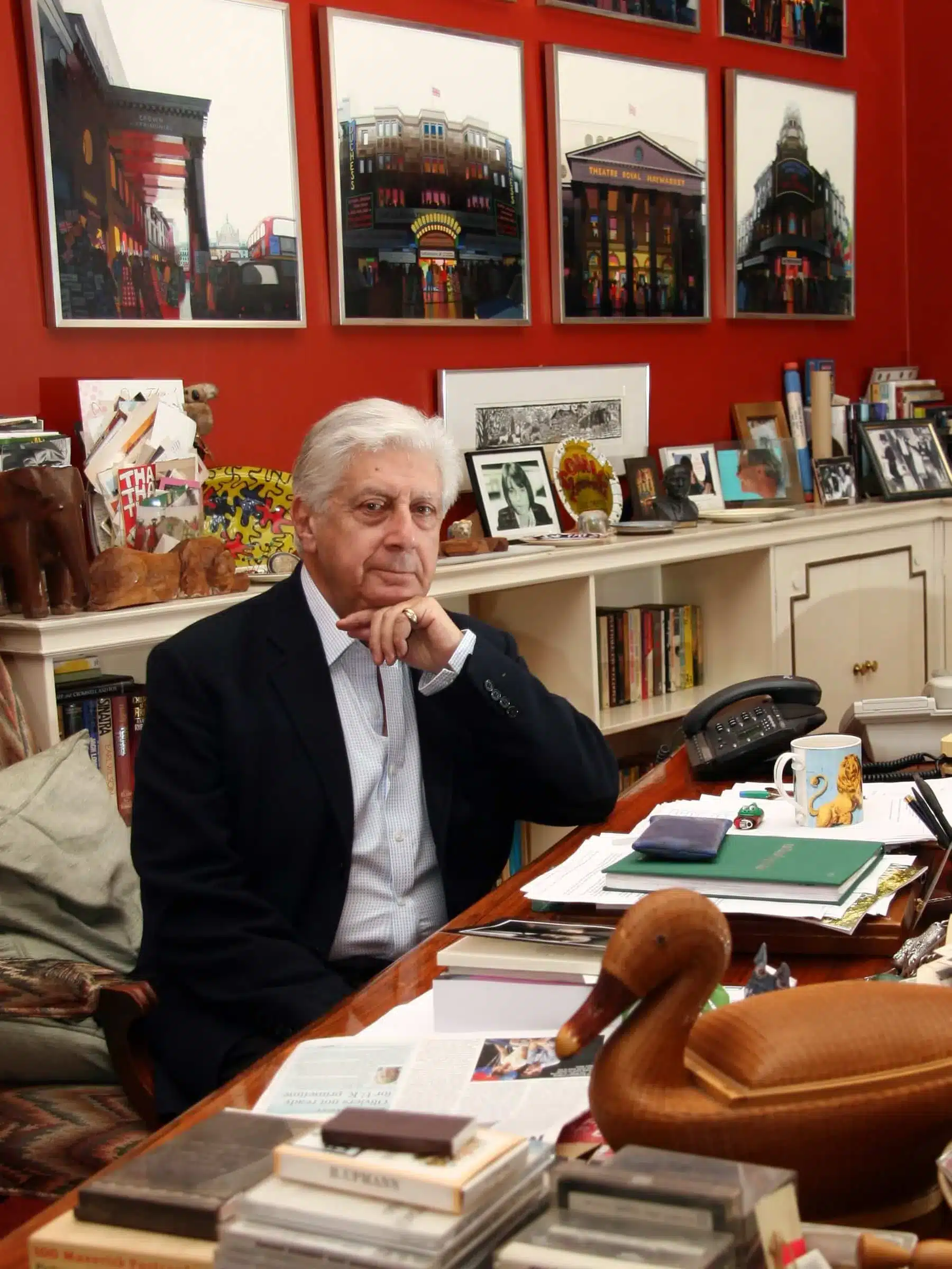 Michael Codron at his desk