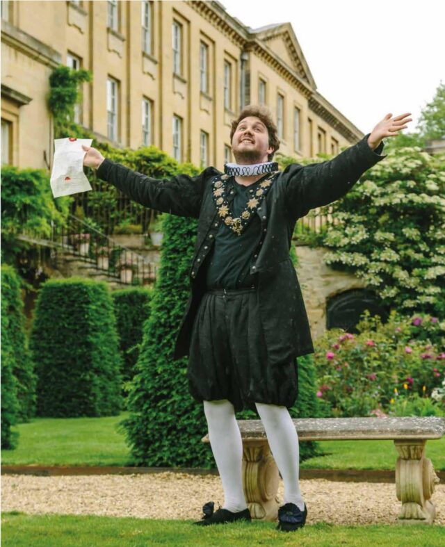 Malvolio in Twelfth Night in the Provost's Garden