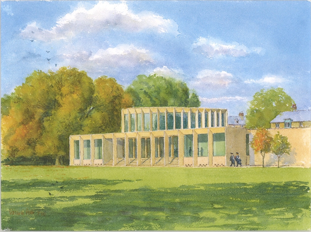 Watercolour illustration of Sultan Nazrin Shah Centre