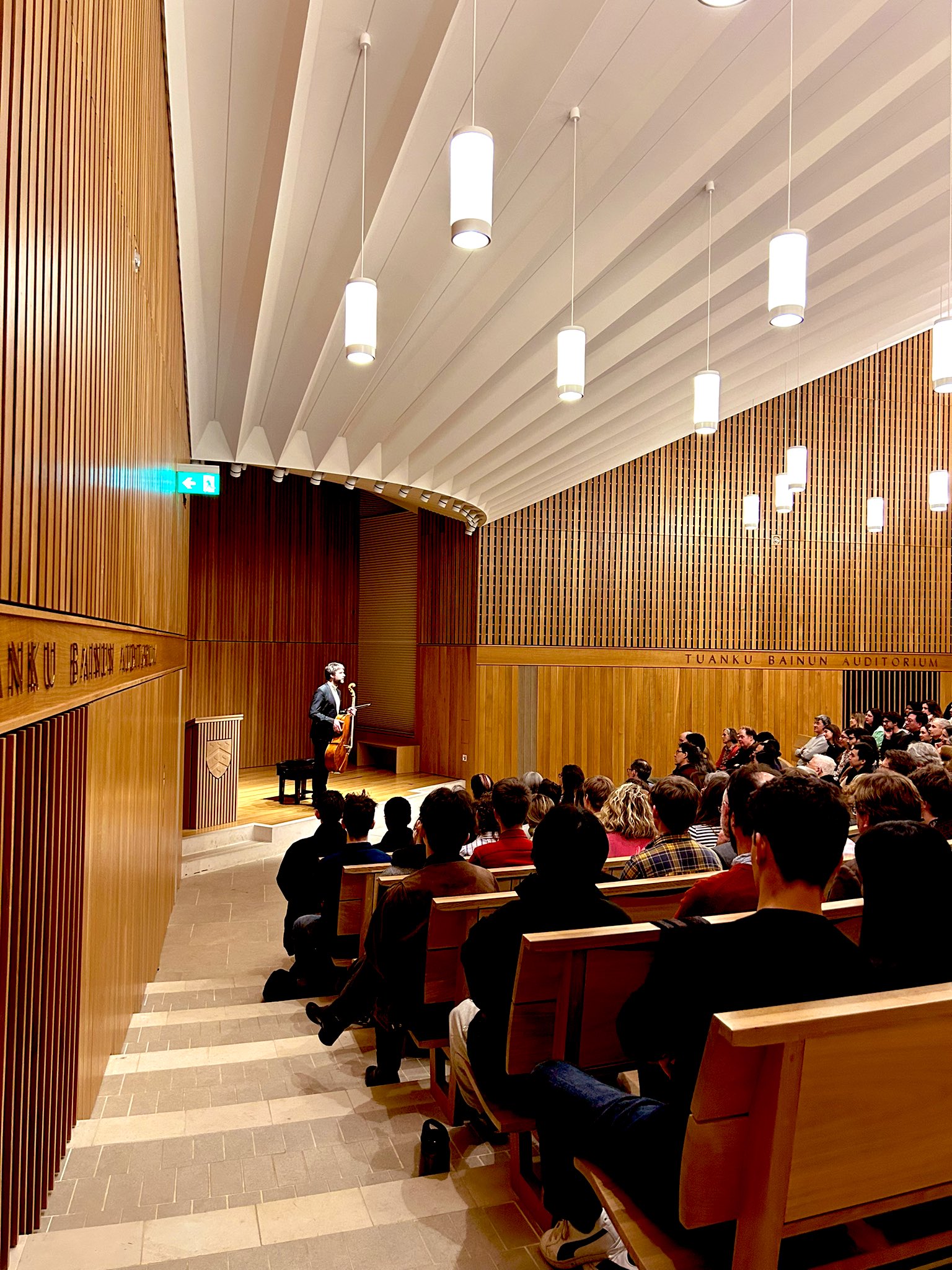 Vlad Waltham on stage in the Sultan Nazrin Shah Centre