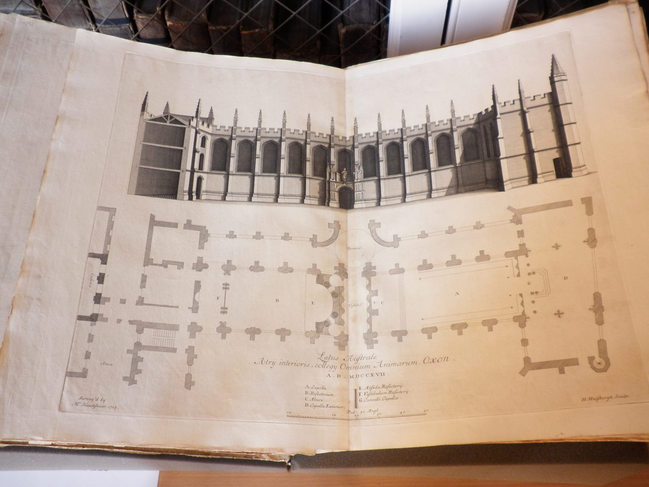 An architectural design for All Souls College.