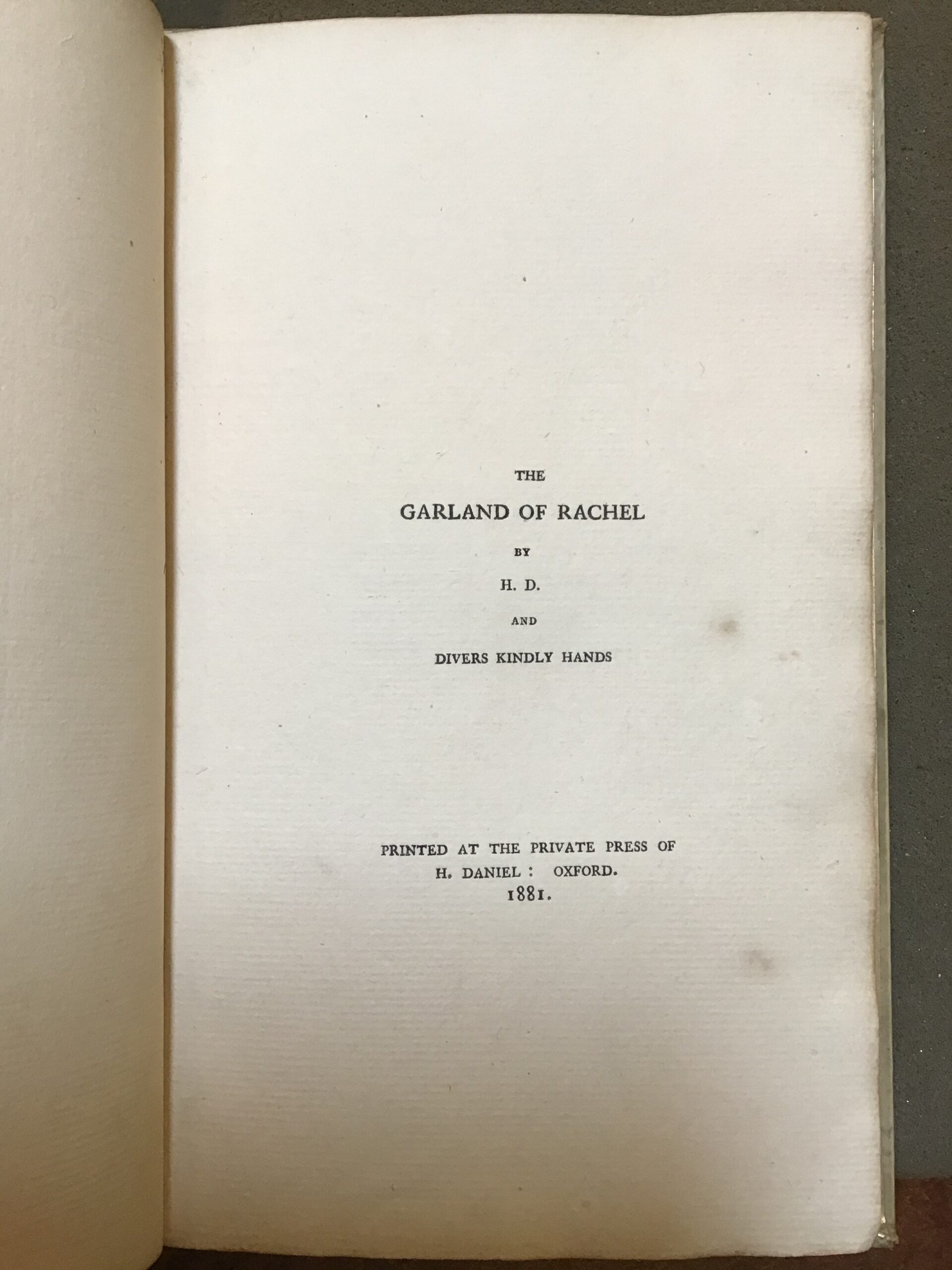 Garland title page