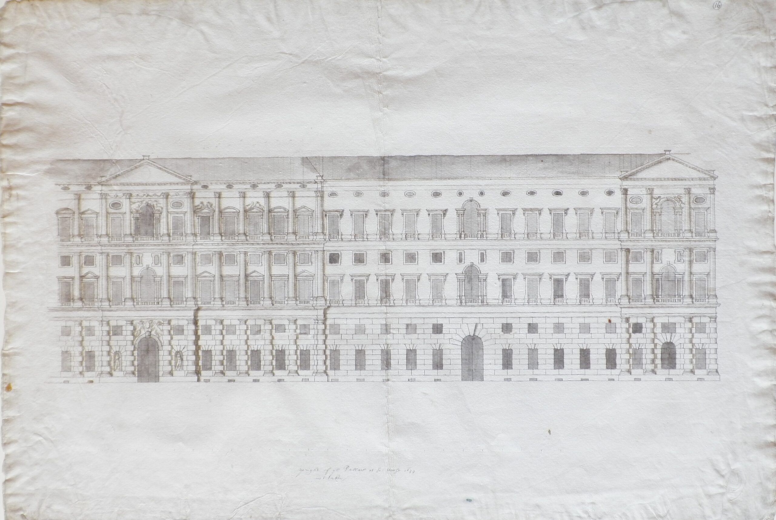 Architectural drawing of a proposed design for the Strand wing.