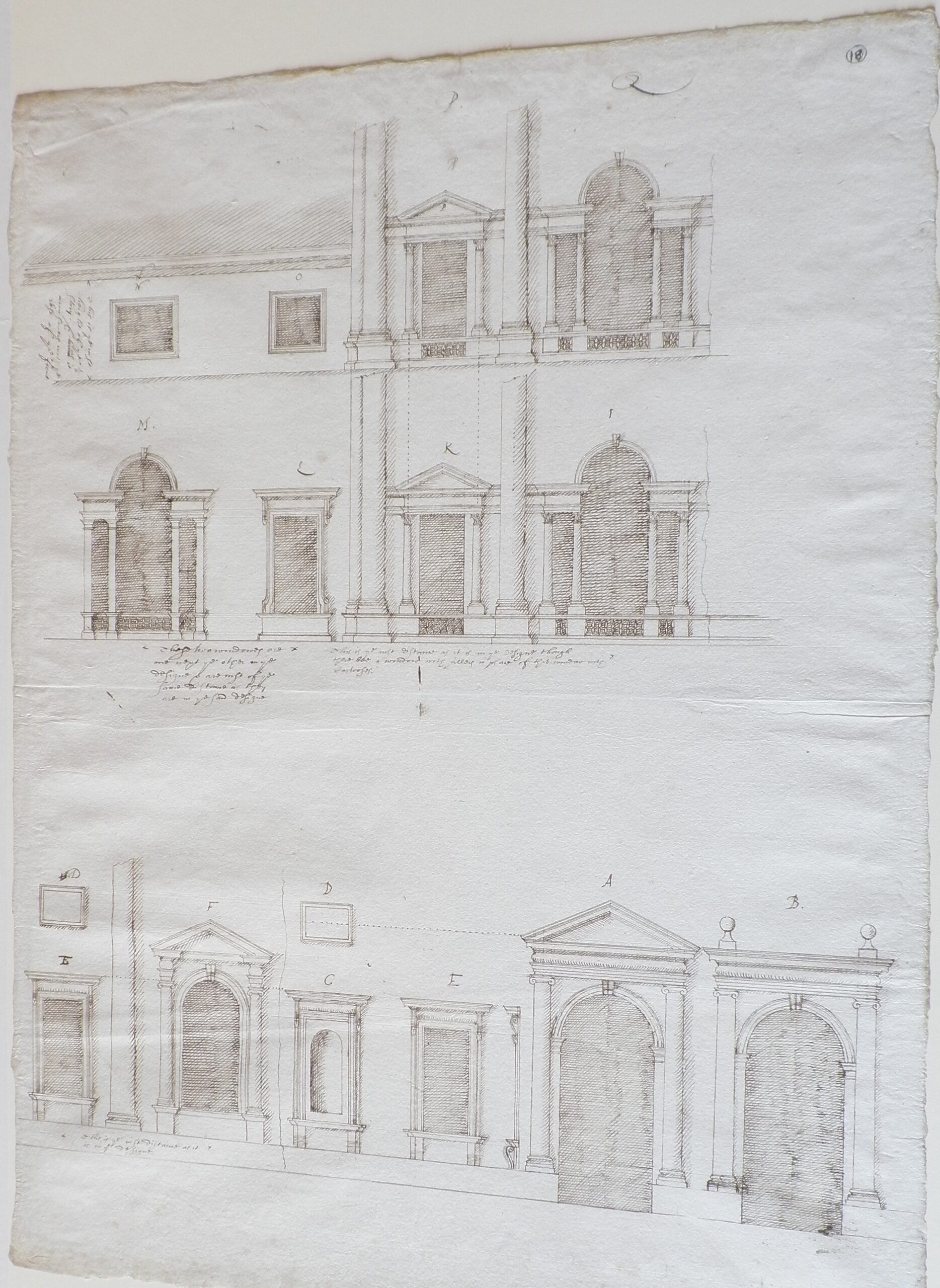 Architectural drawings of designs for a variety of windows and doors.