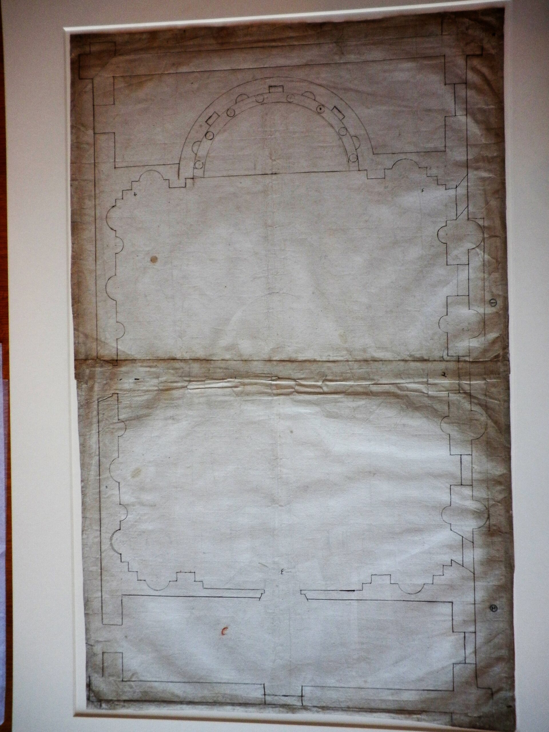 Architectural drawing of a ground plan for a new Star Chamber.