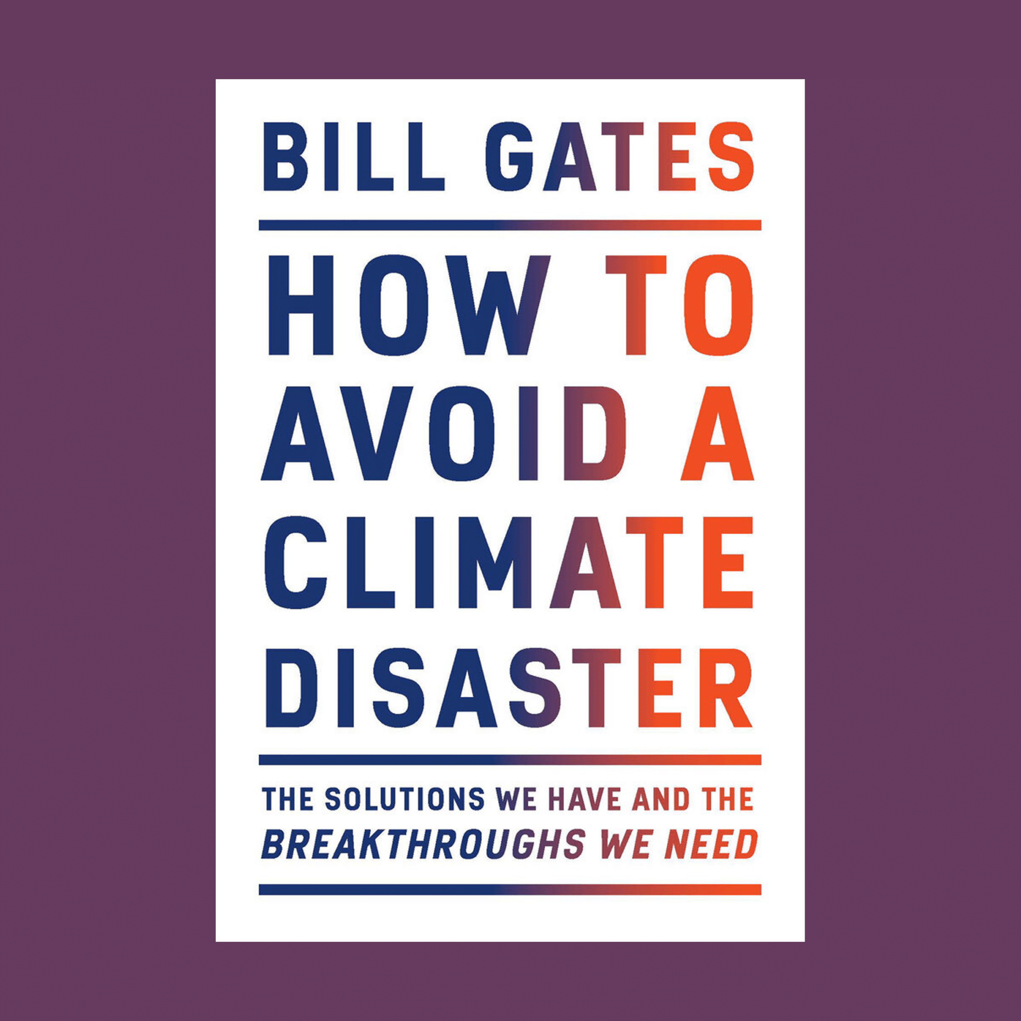 Cover of How to Avoid a Climate Disaster