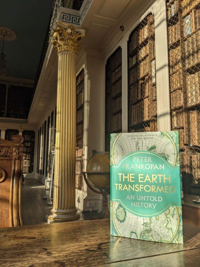 The Earth Transformed book in the College Library