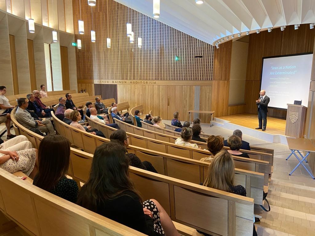 Massada seminar audience in auditorium