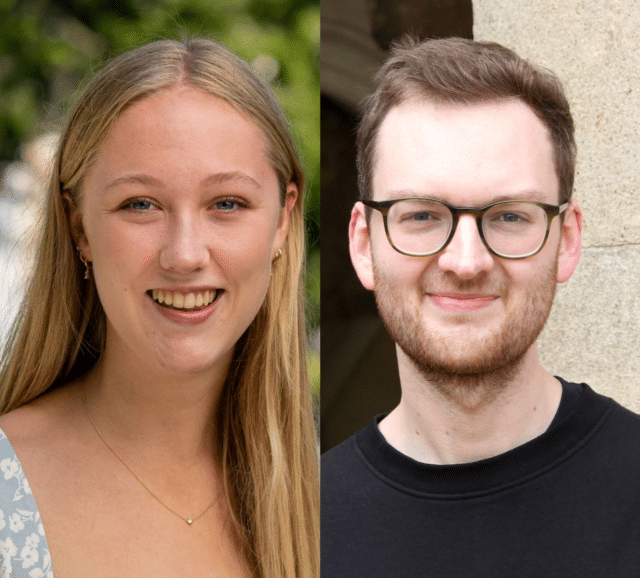 Headshots of Alice McGuinness and Jack Nunn