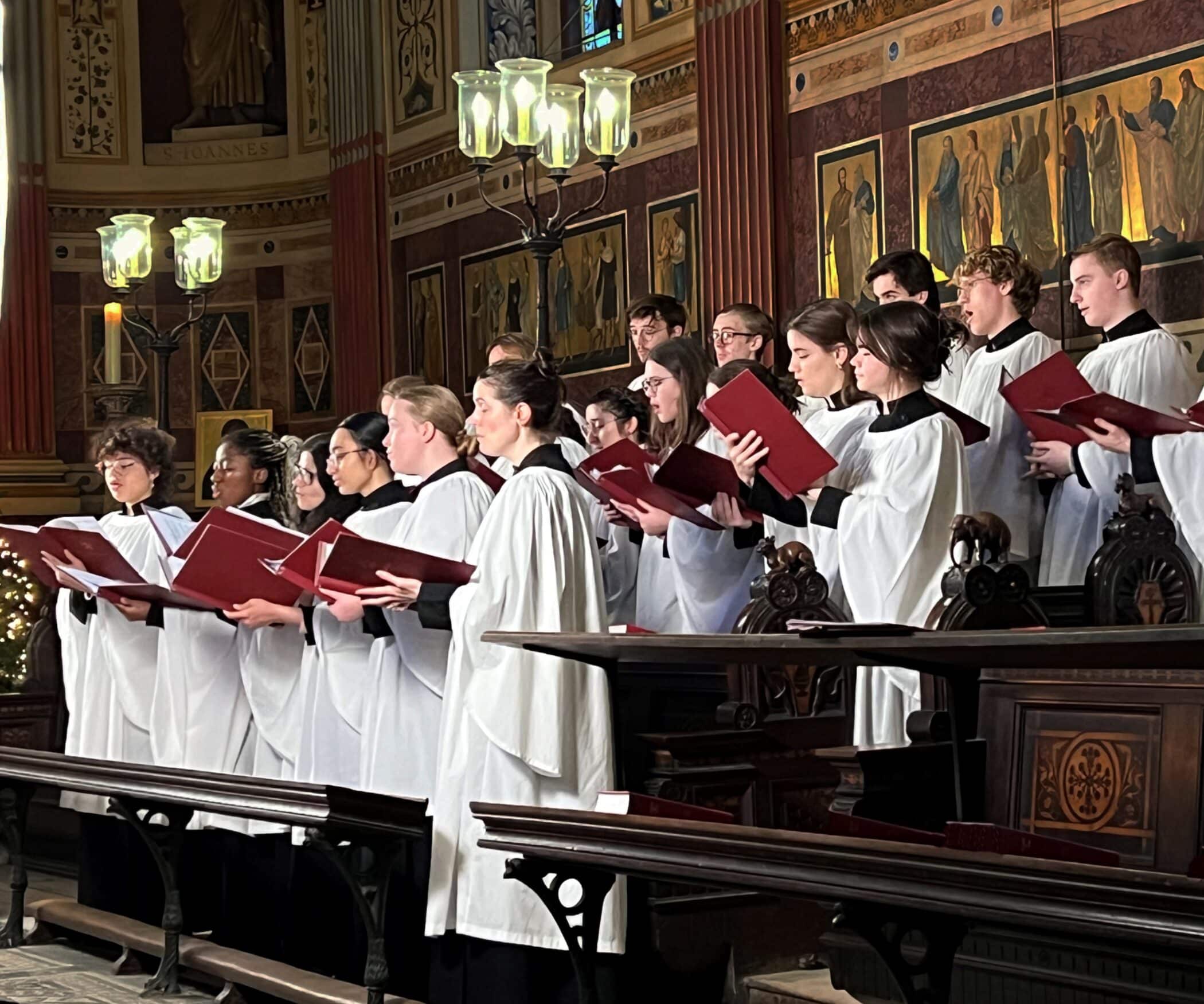 Choir singing in the Chapel