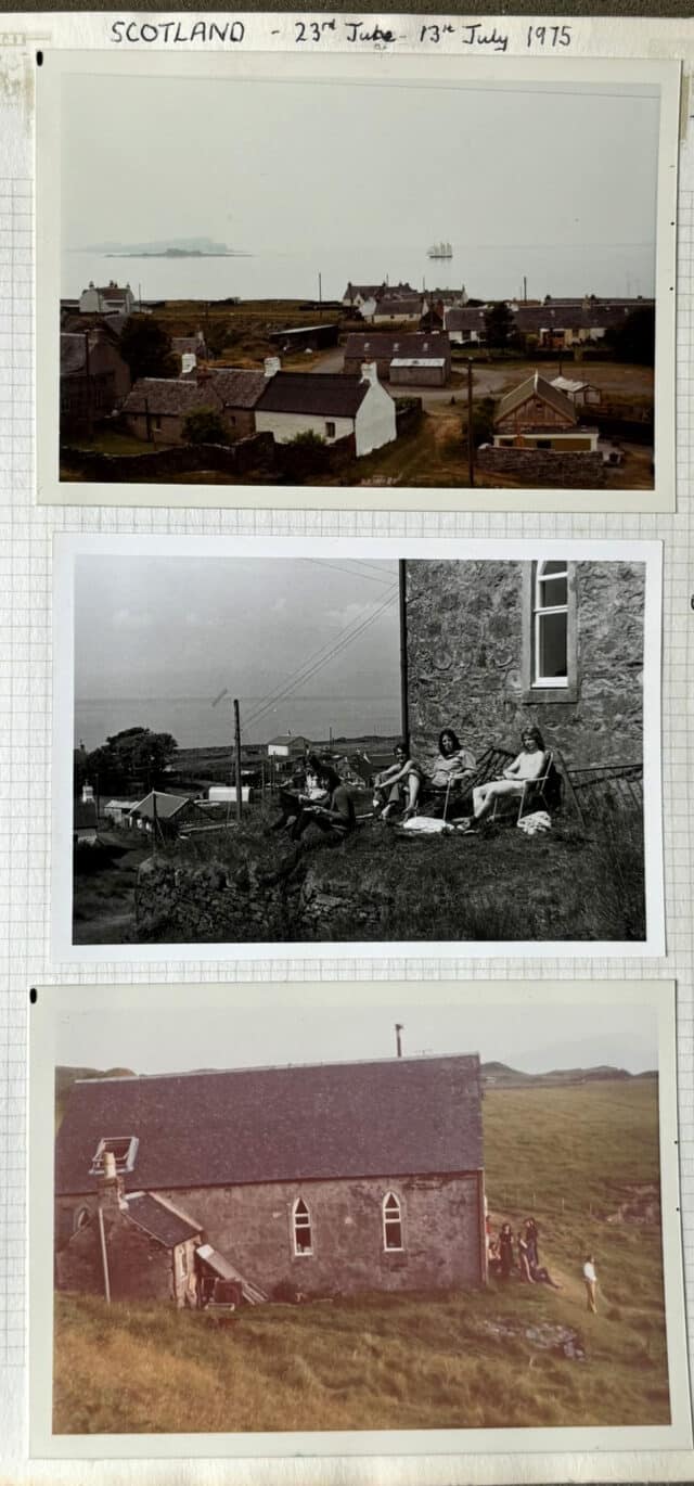 Three photos of buildings in Oban