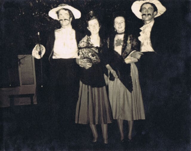 Four actors in The Comedy of Errors