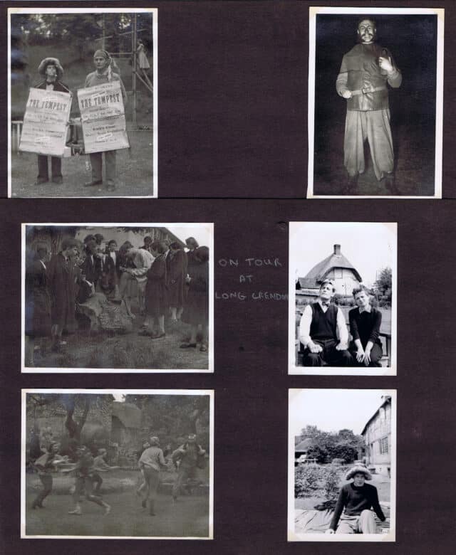 Album page of black and white photographs
