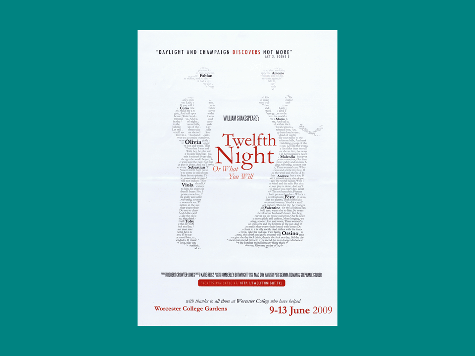 Poster for Twelfth Night