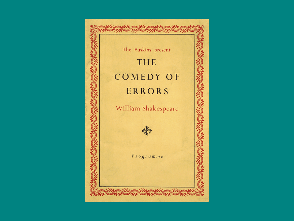 Poster for The Comedy of Errors