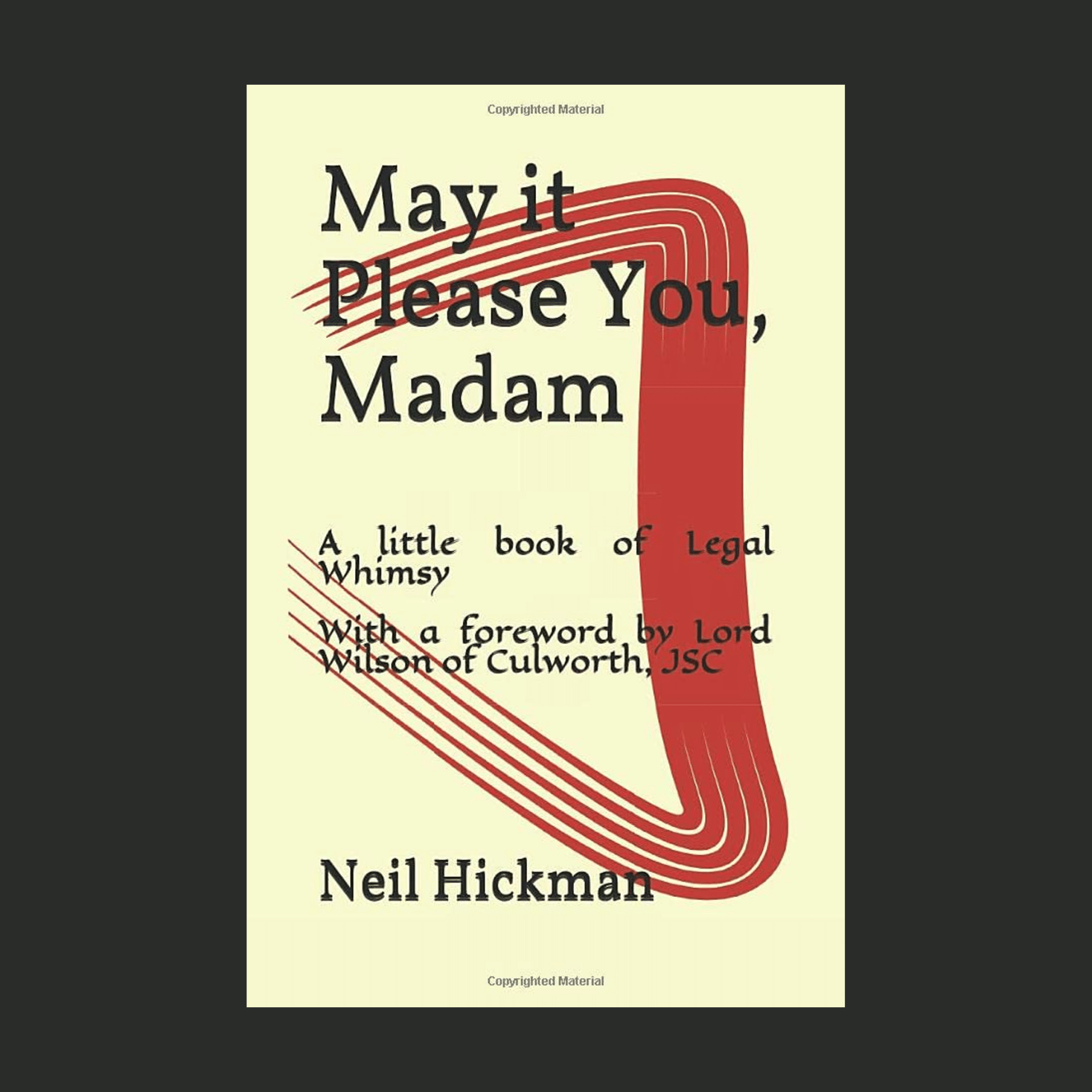 Cover of May it Please You, Madam