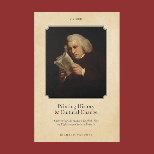 Cover of Printing History and Cultural Change
