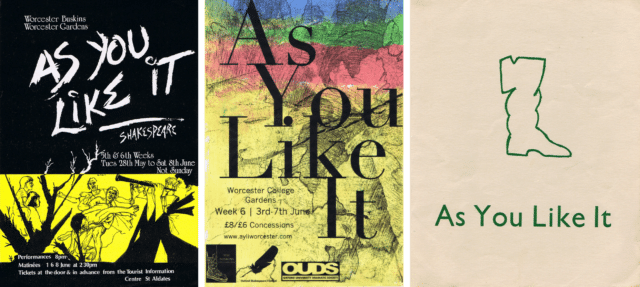Three posters for As You Like It