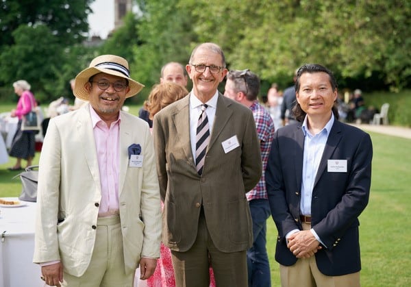 Provost and guests at the Donors' Garden Party