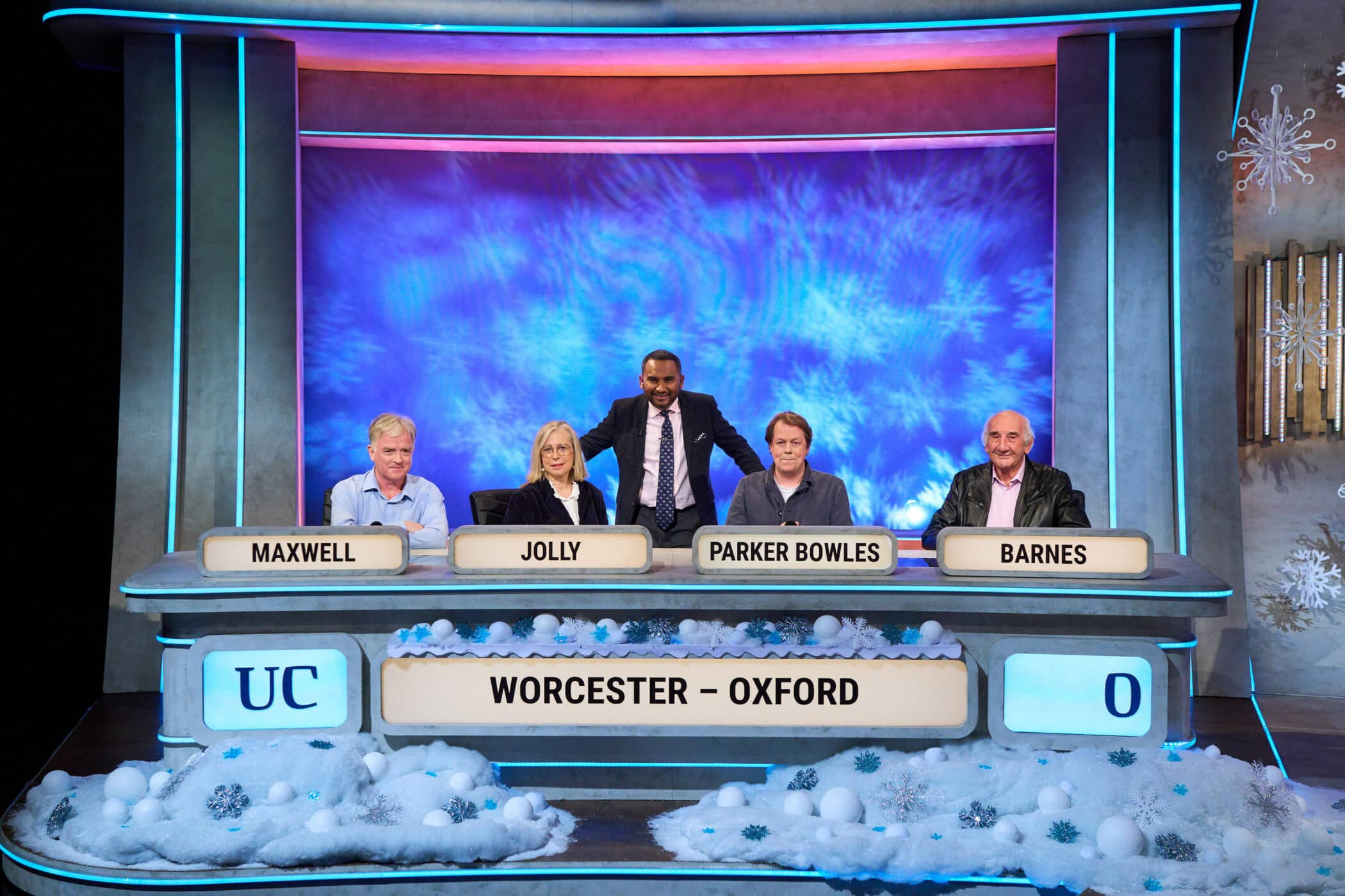 University Challenge team with Amol Rajan