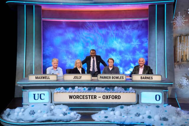 University Challenge team with Amol Rajan